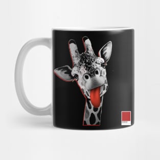 GIRAFFE RED - white full  by COLORBLIND WorldView Mug